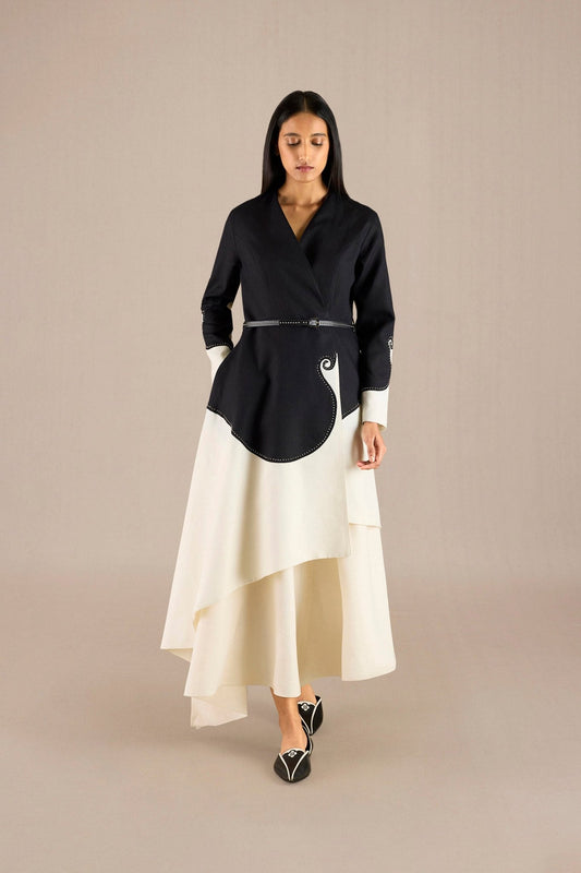 Linen Safa Jacket Set – Ivory