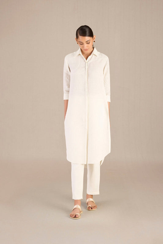 Linen Ekra Tunic Set – Ivory