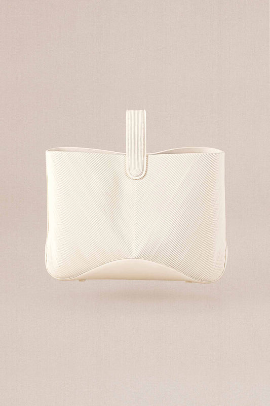 Faux Leather Saniah Bag – Ivory