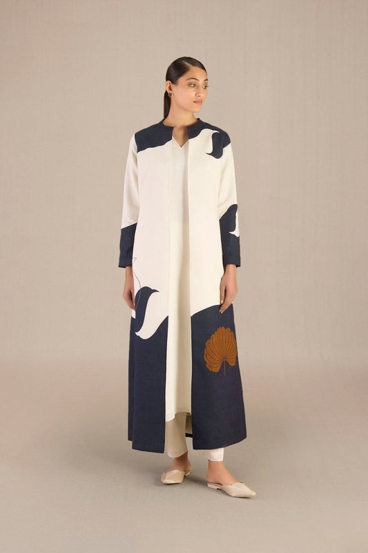 Linen Vina Jacket Set – Blue