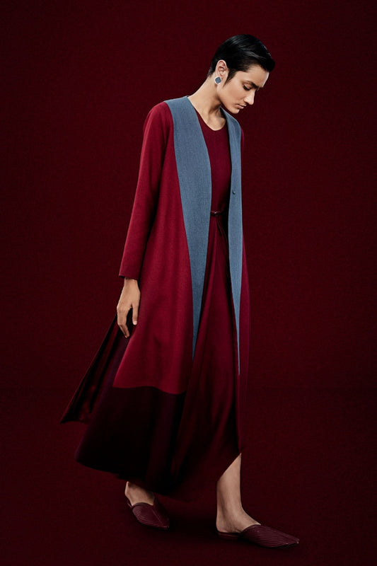 Wool Afiyah Jacket – Red