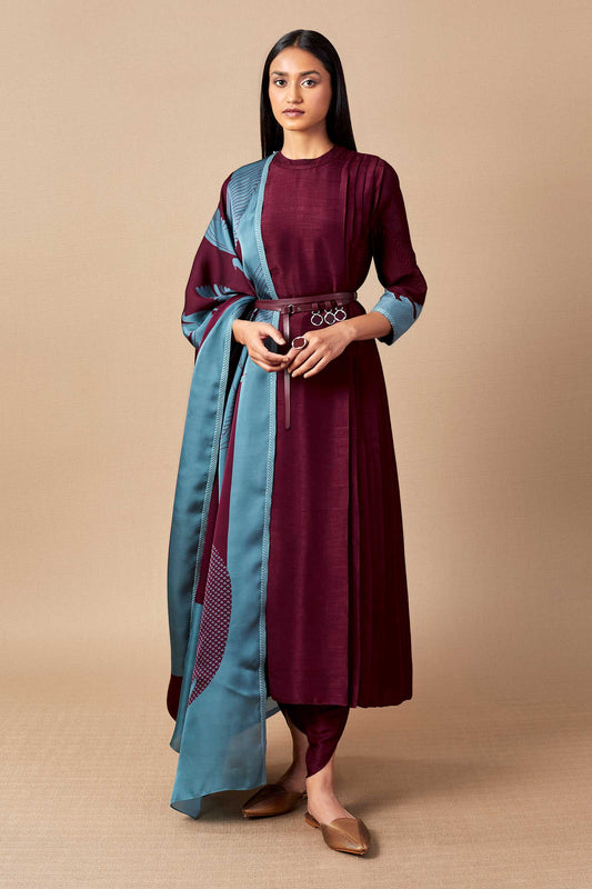 Silk Bani Kurta Set – Multicolor