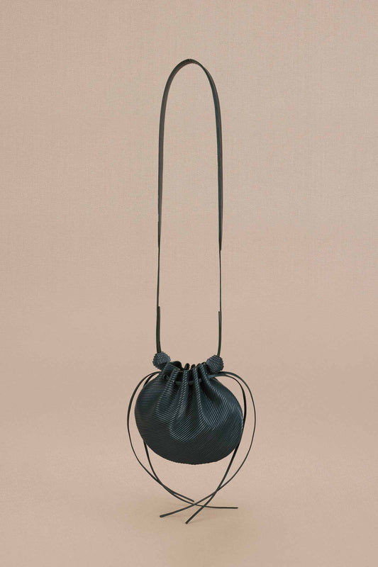 Faux Leather Aalema Sling Bag – Green