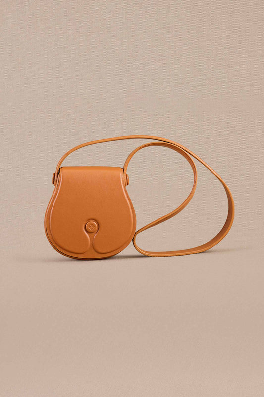 Faux Leather Aikya Crossbody Bag – Orange