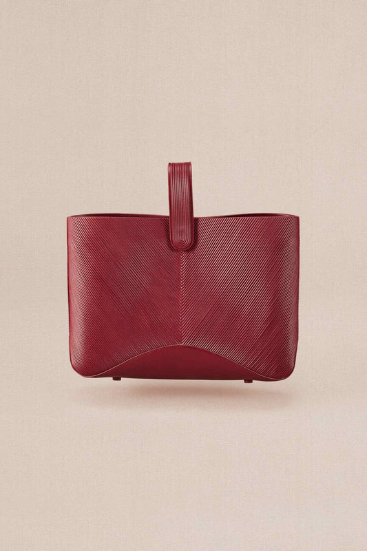 Faux Leather Saniah Bag – Red