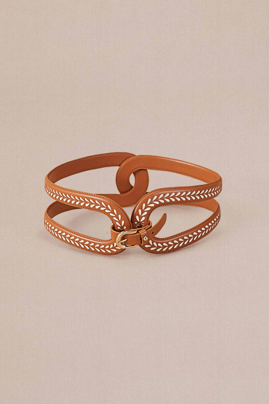 Leather Adara Belt – Brown