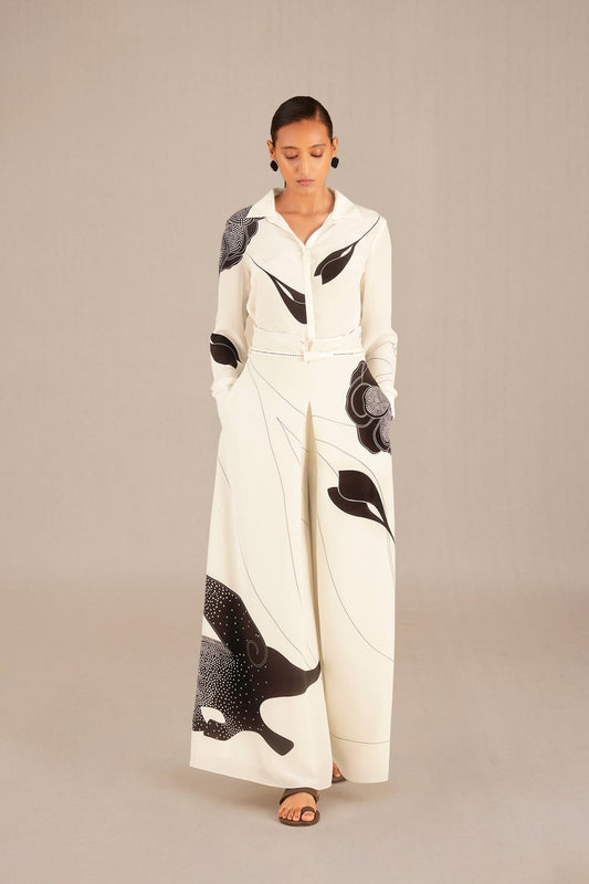 Crepe Reem Shirt set – Ivory
