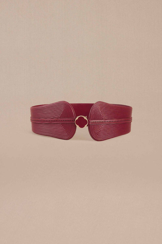 Faux Leather Ariana Belt – Red