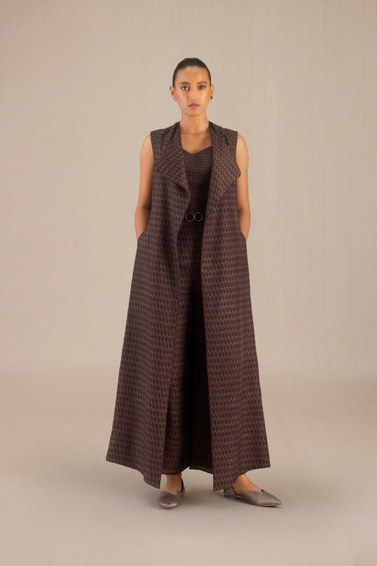 Silk Nisa Cape Set – Green