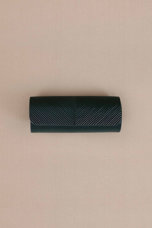 Faux Leather Ranah Sunglass Cover – Green