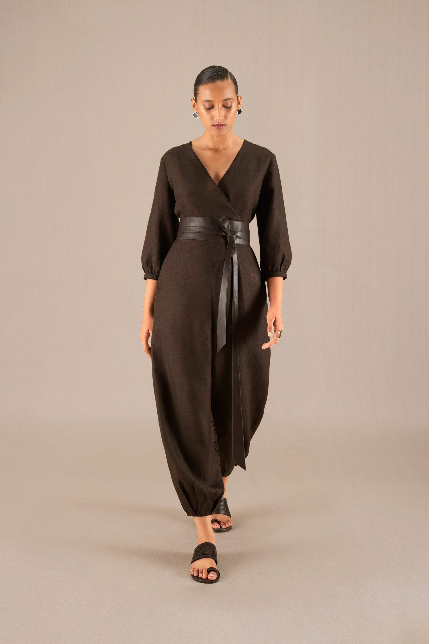 Alfa Jumpsuit - Dark Brown 