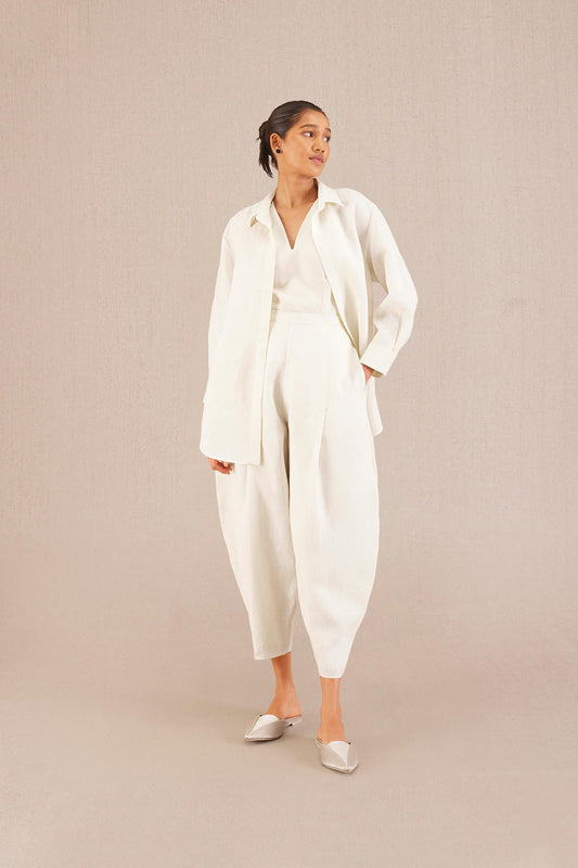Linen Ziena Co-ord Set – Ivory