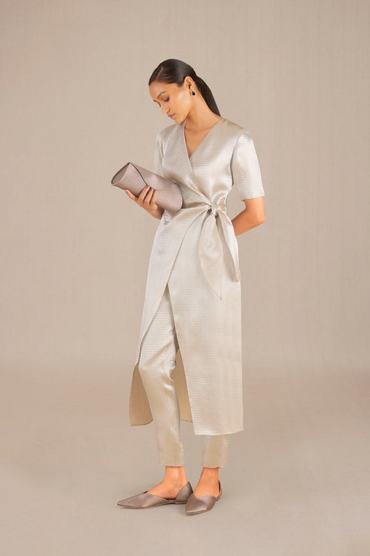 Brocade Sanaz Tunic Set – Metallics