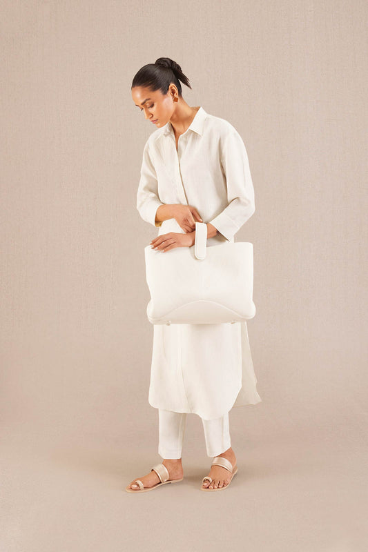 Linen Anisa Tunic Set – Ivory