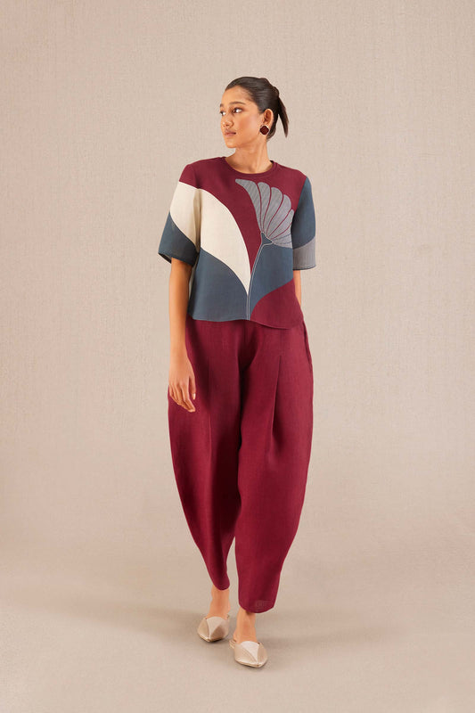 Linen Freya Co-ord Set – Red