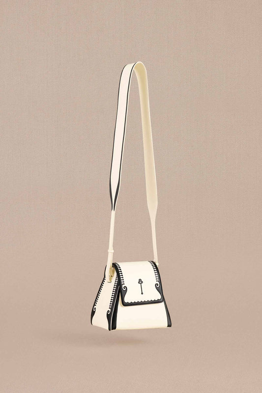 Faux Leather Marham Bucket Bag – Ivory