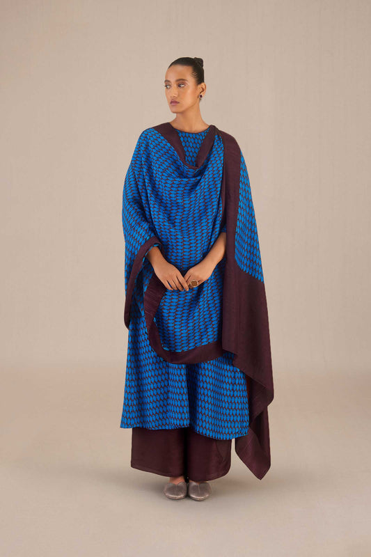 Silk Rania Kurta Set – Blue