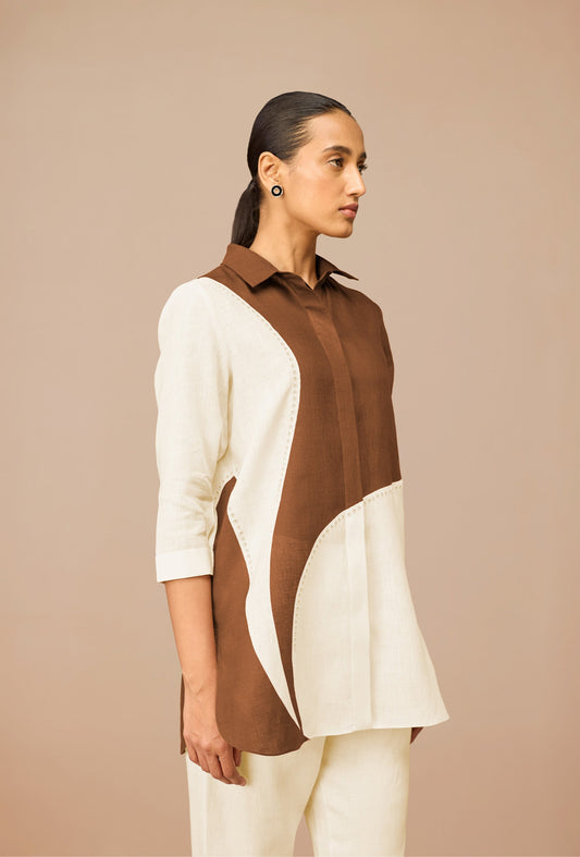 Linen Zelda Shirt – Brown
