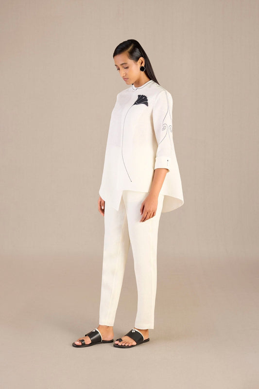 Linen Tamara Shirt Set – Ivory