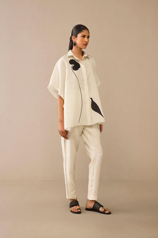 Linen Dilshan Shirt Set – Ivory