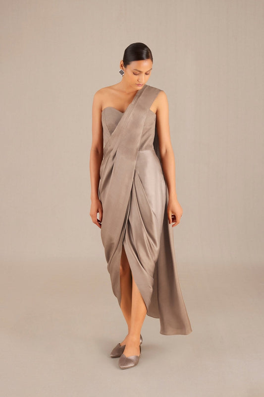 Other Lila Saree – Beige