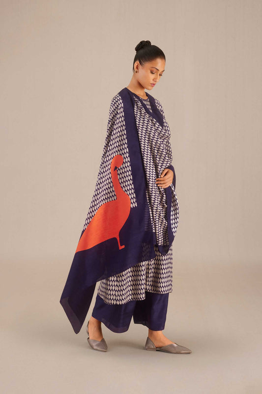Silk Rania Kurta Set – Purple