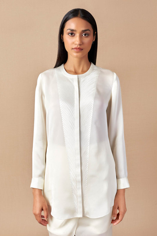Organza Arya Shirt – Ivory