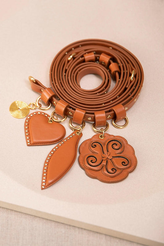 Leather Aafia Belt – Brown