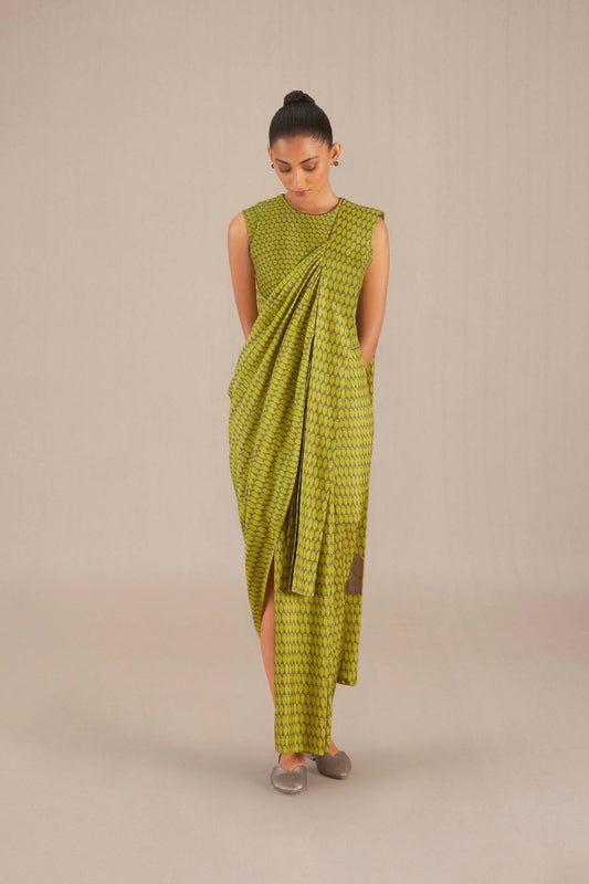 Silk Ainaz Saree – Green