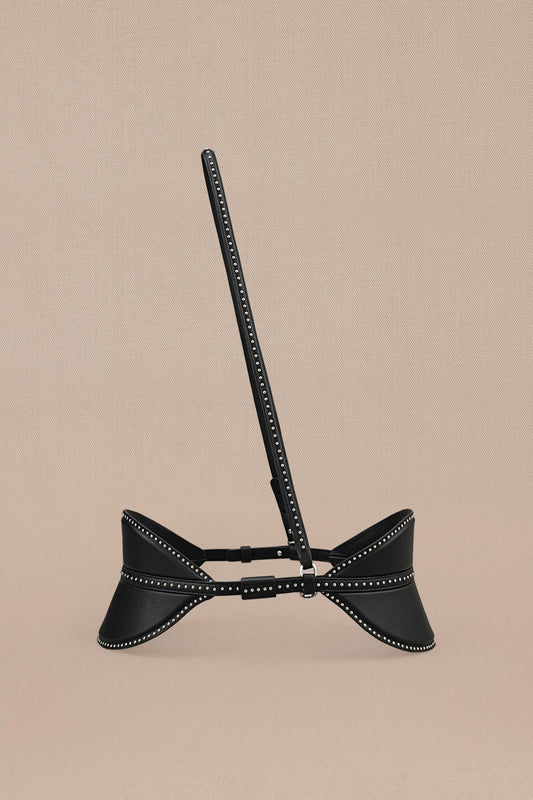 Faux Leather Ines Belt – Black