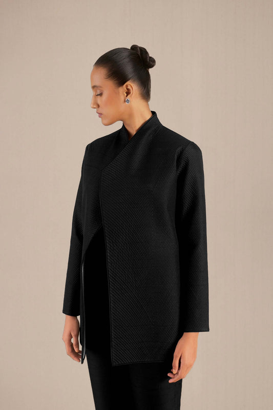 Silk Sanah Jacket – Black