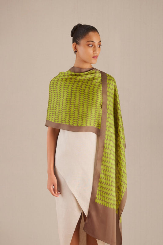 Organza Noor Scarf – Green
