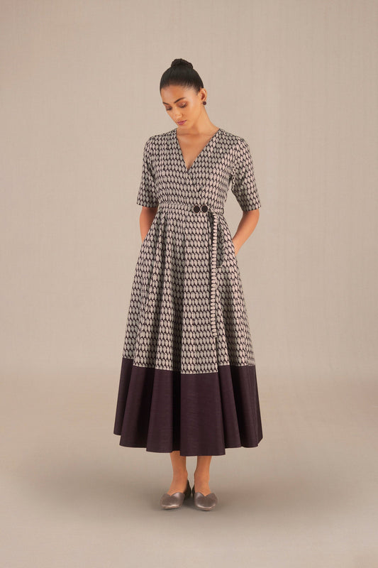 Silk Anaya Dress – Beige