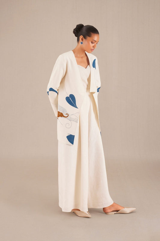 Silk Athena Jacket Set – Ivory