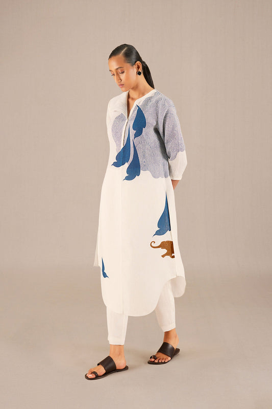 Linen Alana Tunic Set – Ivory