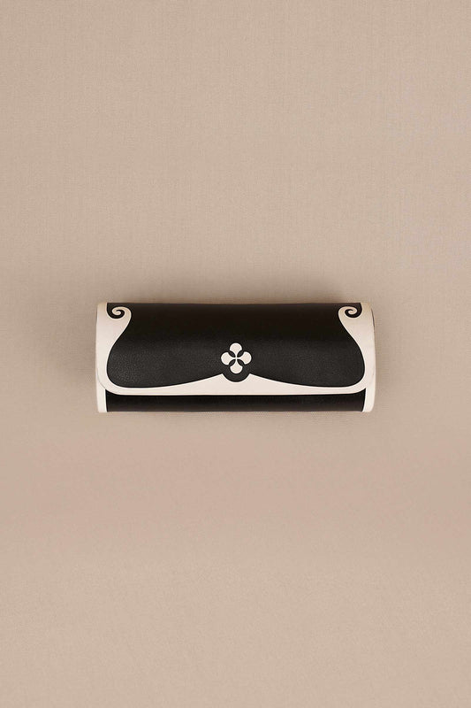 Faux Leather Cali Sunglass Cover – Black
