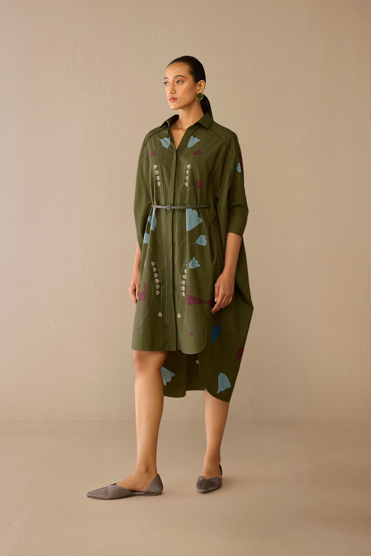  Cotton Viola Dress – Green