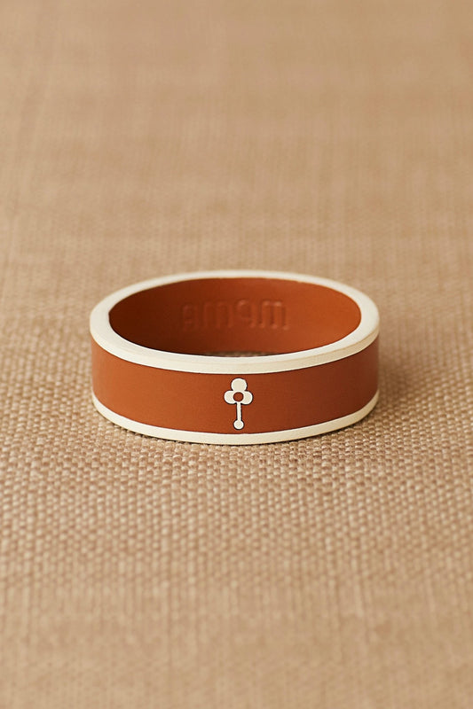Faux Leather Vera Cuff – Orange