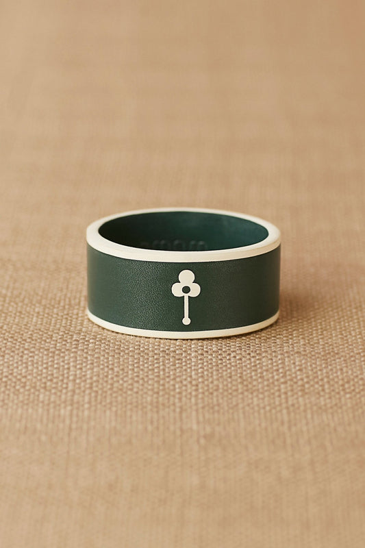 Faux Leather Inaz Cuff – Green