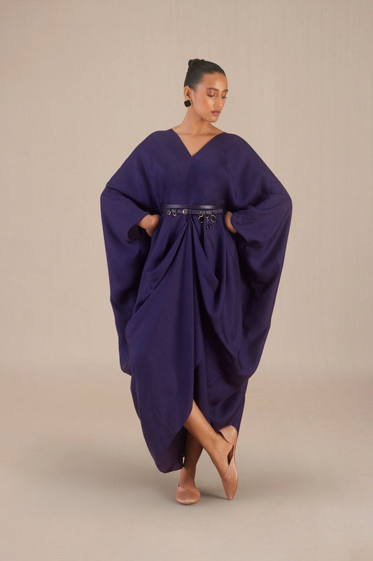 Silk Nysa Dress – Purple