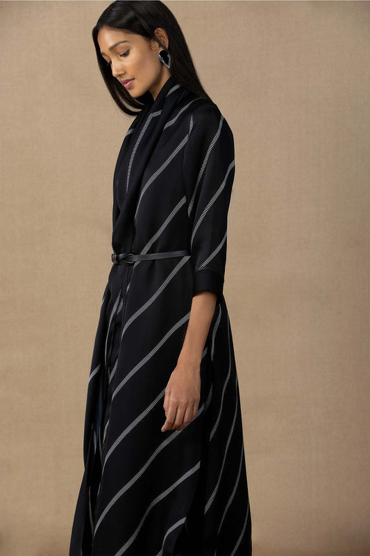 Organza Zèba Tunic Set – Black