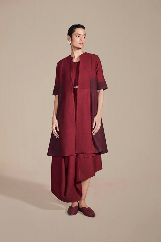 Wool Aaima Jacket – Red