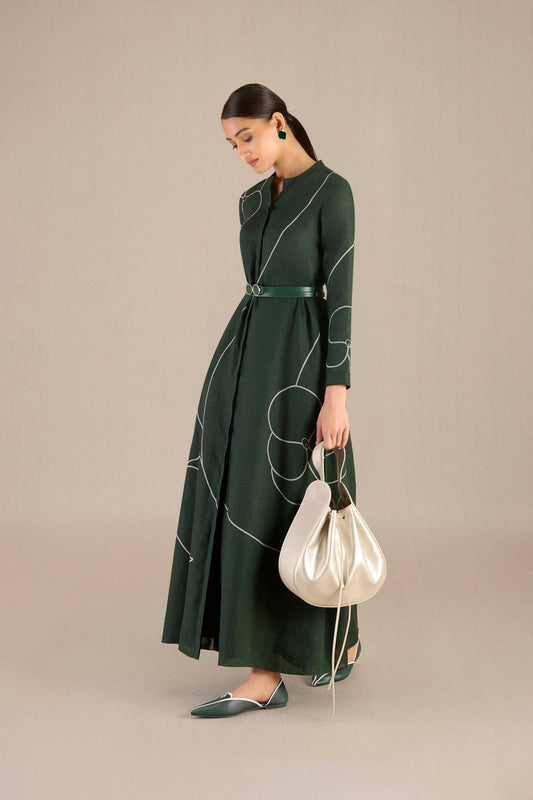 Linen Savana Dress – Green