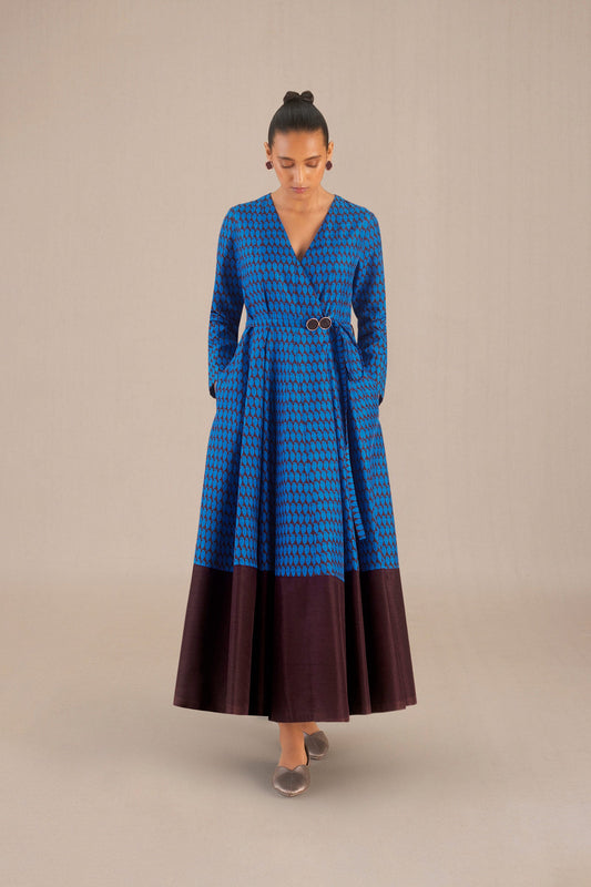 Silk Dina Dress – Blue