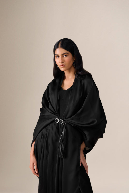 Organza Ekiya Saree – Black