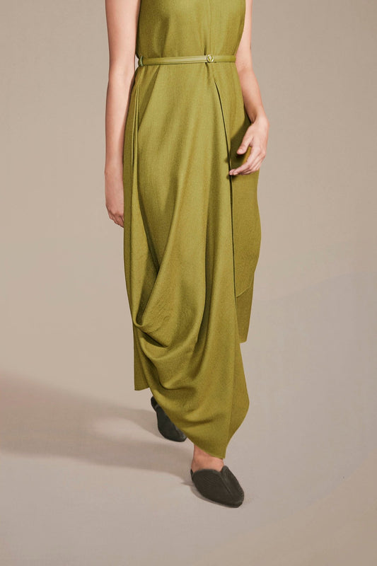 Wool Ruwa Dress – Green