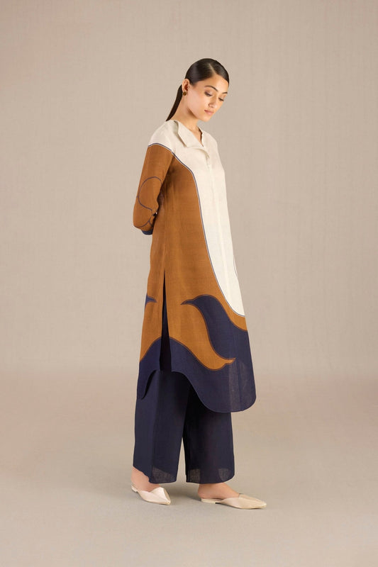 Linen Kara Tunic Set – Blue