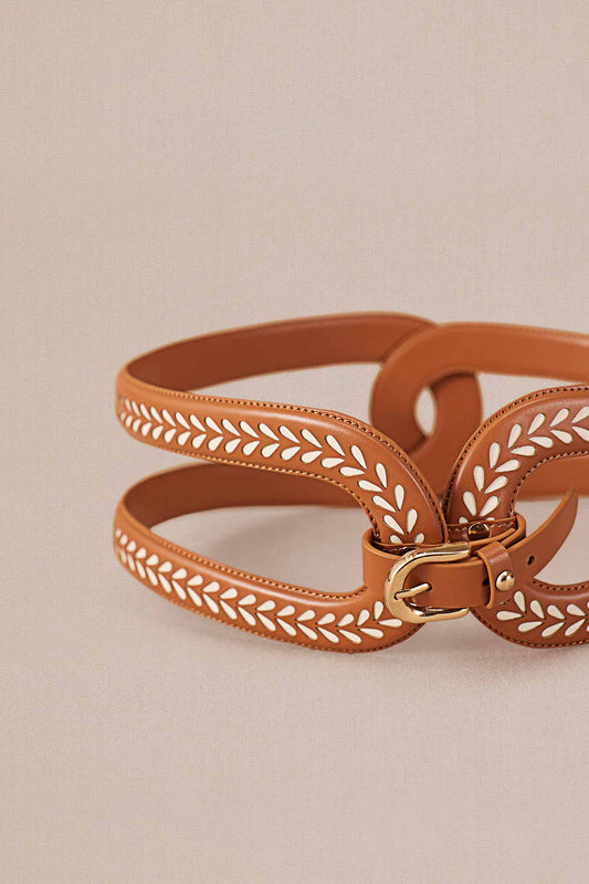 Leather Adara Belt – Brown