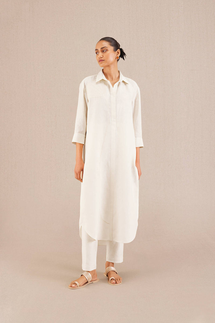 Anisa Tunic Set - Ivory