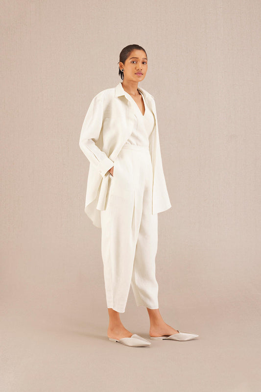 Linen Ziena Co-ord Set – Ivory
